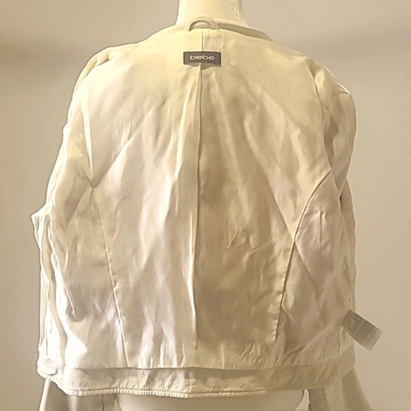 Bebe studded Leather off white jacket Motto - Picture 10 of 14